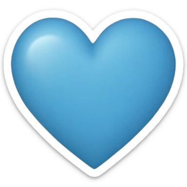 Heart blue sticker