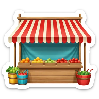 Street Market Stall
 sticker