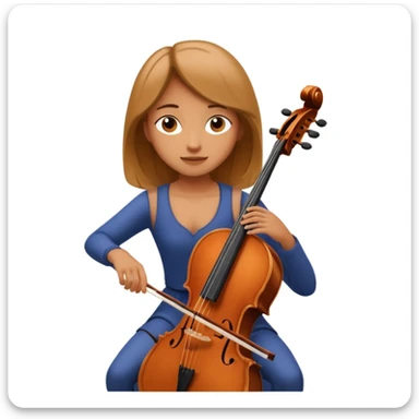 girl playing cello sticker