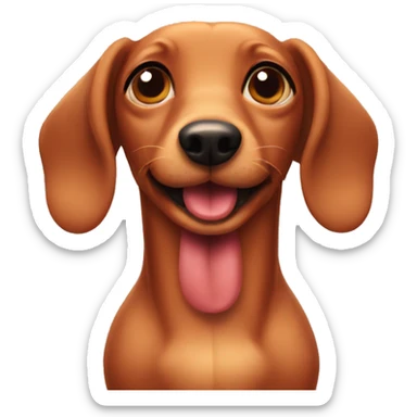 sausage dog  cute  sticker