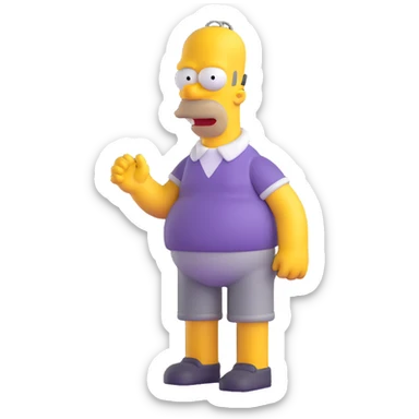 Homer Simpson sticker