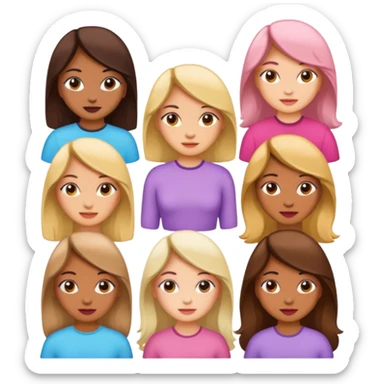 Stickers de chicas femeninas sticker