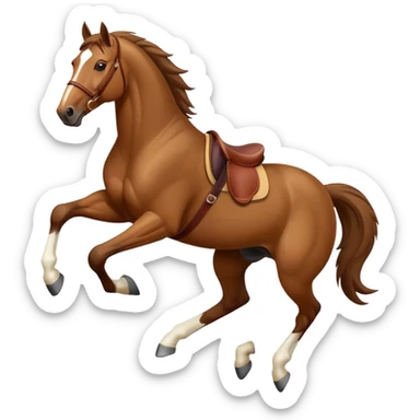 jumping horse sticker