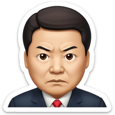 Angry Xi Jinping sticker