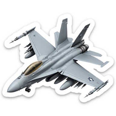 F/A-18 Hornet - McDonnell Douglas (Grey) sticker