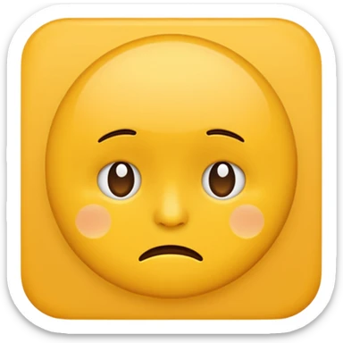 Bored face emoji  sticker