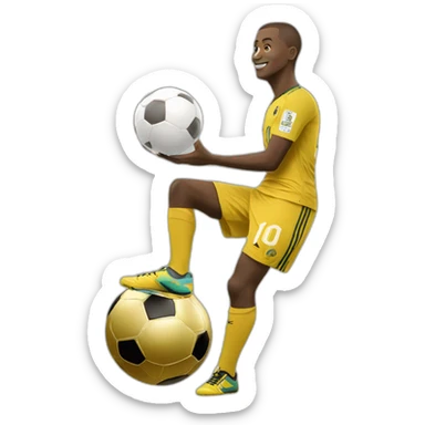 Halland avec le ballon d’or sticker