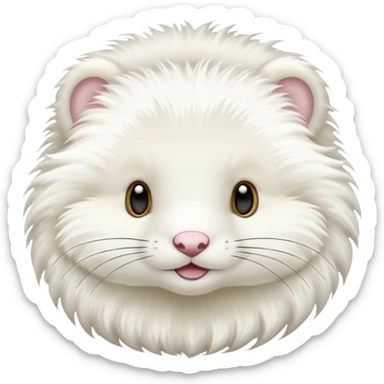 white mink sticker