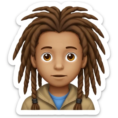 Dreads head kid sticker