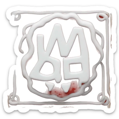 a red plaque with white letters and the inscription “sale” sticker