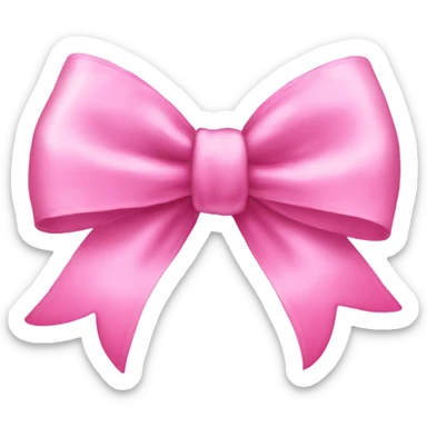 pink pretty bow  sticker