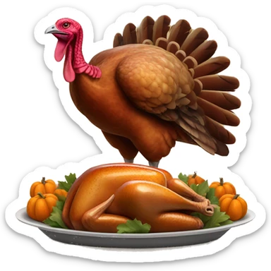 Thanksgiving turkey sticker