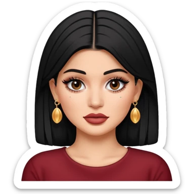 kylie jenner with earrings sticker