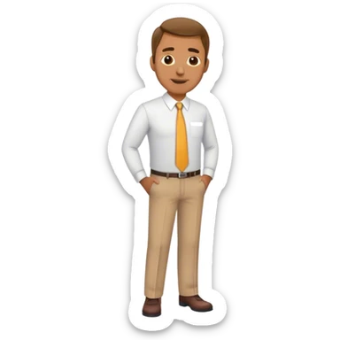 blunt dad with office out fit sticker