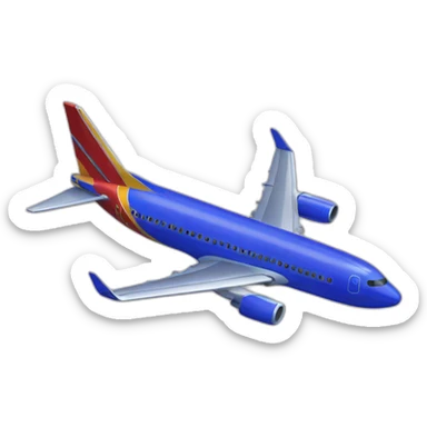 southwest airplane sticker