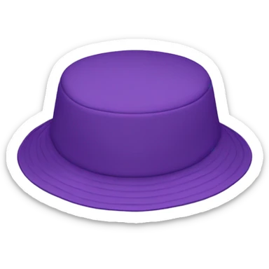 purple bucket hat sticker