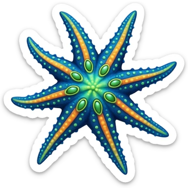 alien starfish sticker