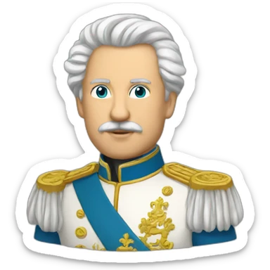 Russian empire ruble sticker