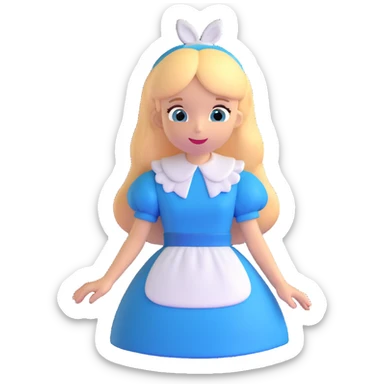 Alice from Alice in Wonderland sticker