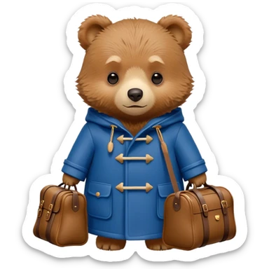 Paddington bear sticker