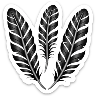 Feather Maori pattern sticker