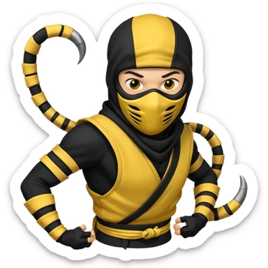 scorpion mortal kombat sticker