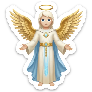 Aesthetic biblical faceless archangel sticker