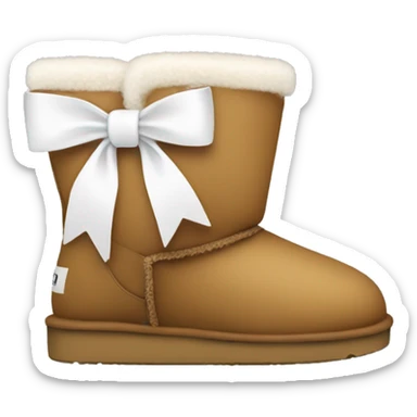 Uggs with white bows sticker