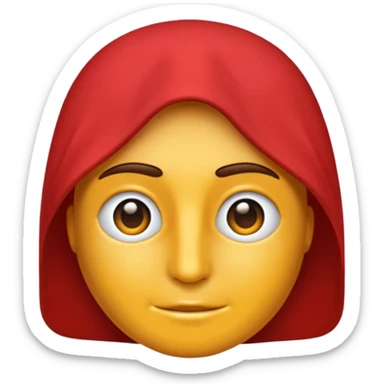 Kırmızı ince uçlu kolye şeklinde Sarkaç sticker