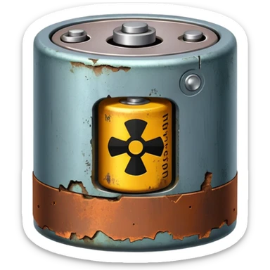 generate realistic battery for airplane
 sticker