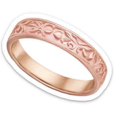 pastel pink wedding rings sticker