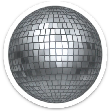 Disco ball sticker