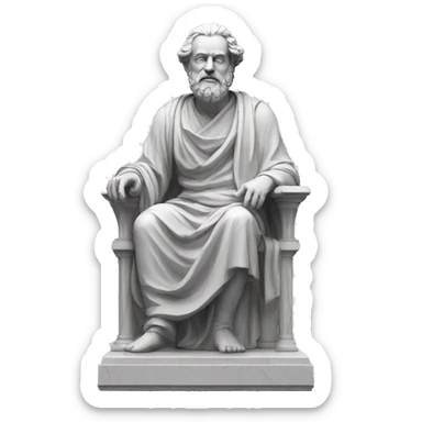 philosopher-statue sticker