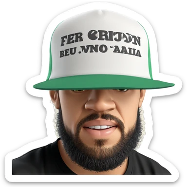 realistic male in black shirt sticker