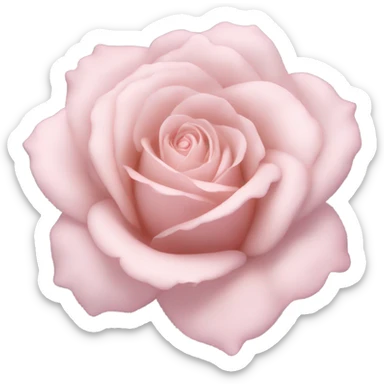 Aesthetic light pink rose sticker