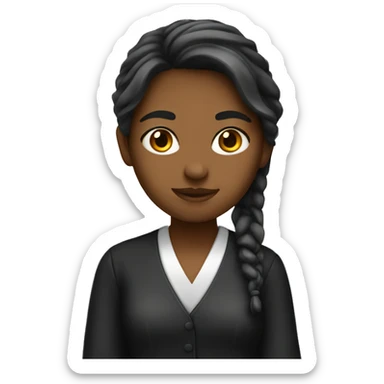 Girl law Student sticker