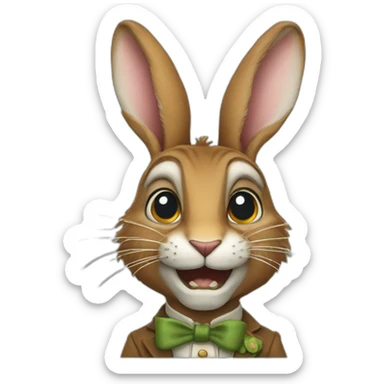 Alice's March Hare sticker
