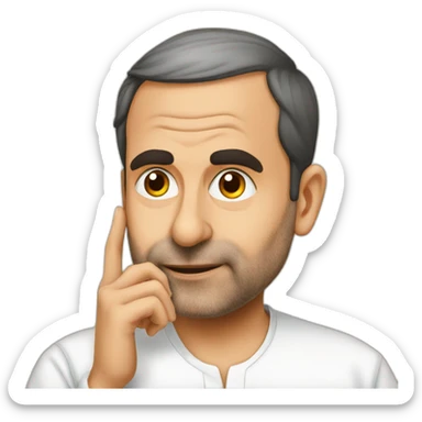 rahul-gandhi-picking-nose sticker