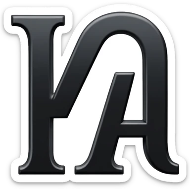 just the letters i and a next to eachother sticker