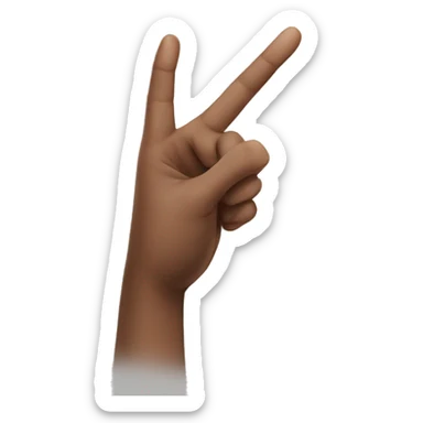 Holding Finger “L” on forehead sticker