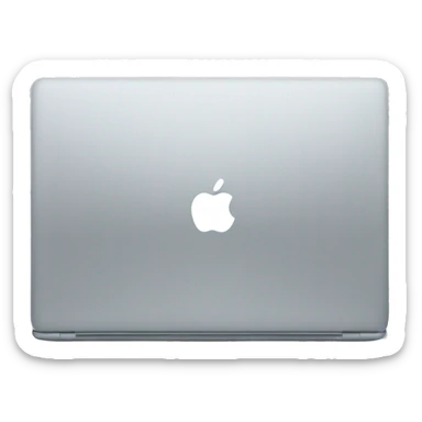 back of apple laptop sticker
