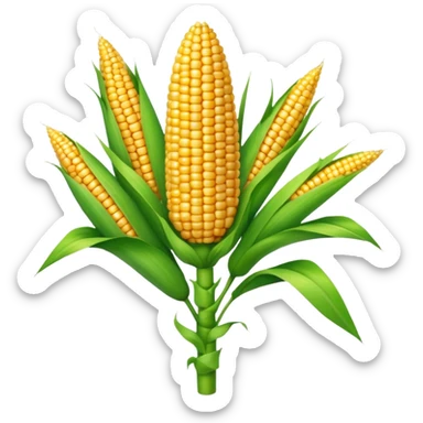 Make the wilted rose emoji but a stalk of corn sticker