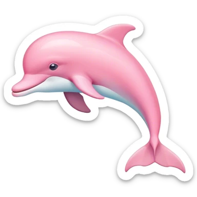 Pastel-pink-colors-dolphin sticker
