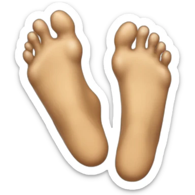 male bare feet covered in glue  sticker