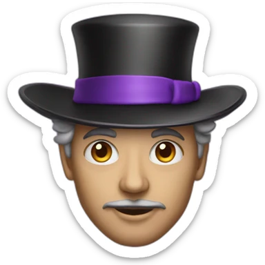 magician astrologer in a pointy hat sticker