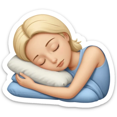 He is fast asleep sticker