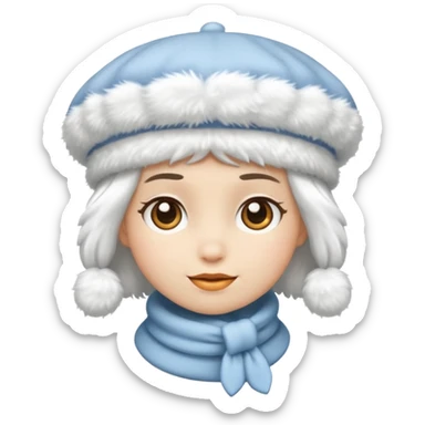 snow beret object sticker