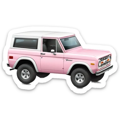 light pink ford bronco sticker