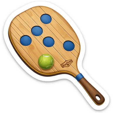 pickle ball paddle sticker