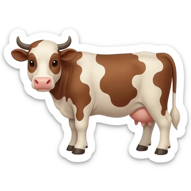 Vaca con ternero sticker